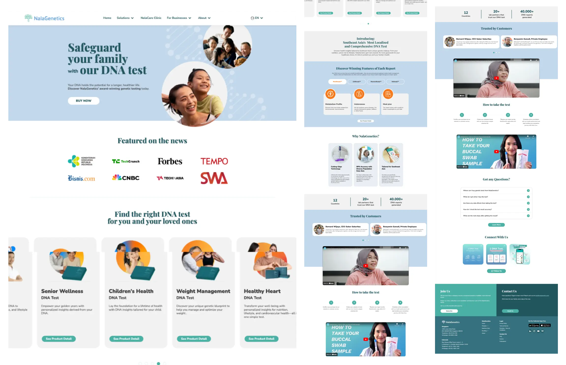 Past Design of Homepage